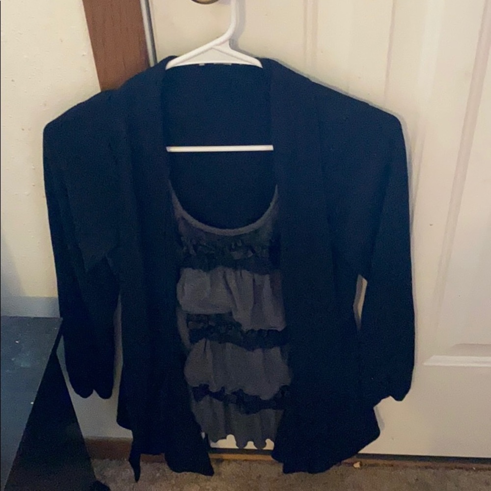 Dress up black shirt